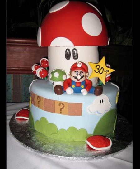 mario birthday cakes 