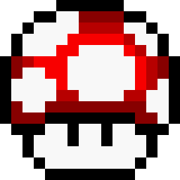 retro Mario Mushroom