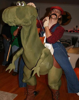 mario and yoshi cosplay