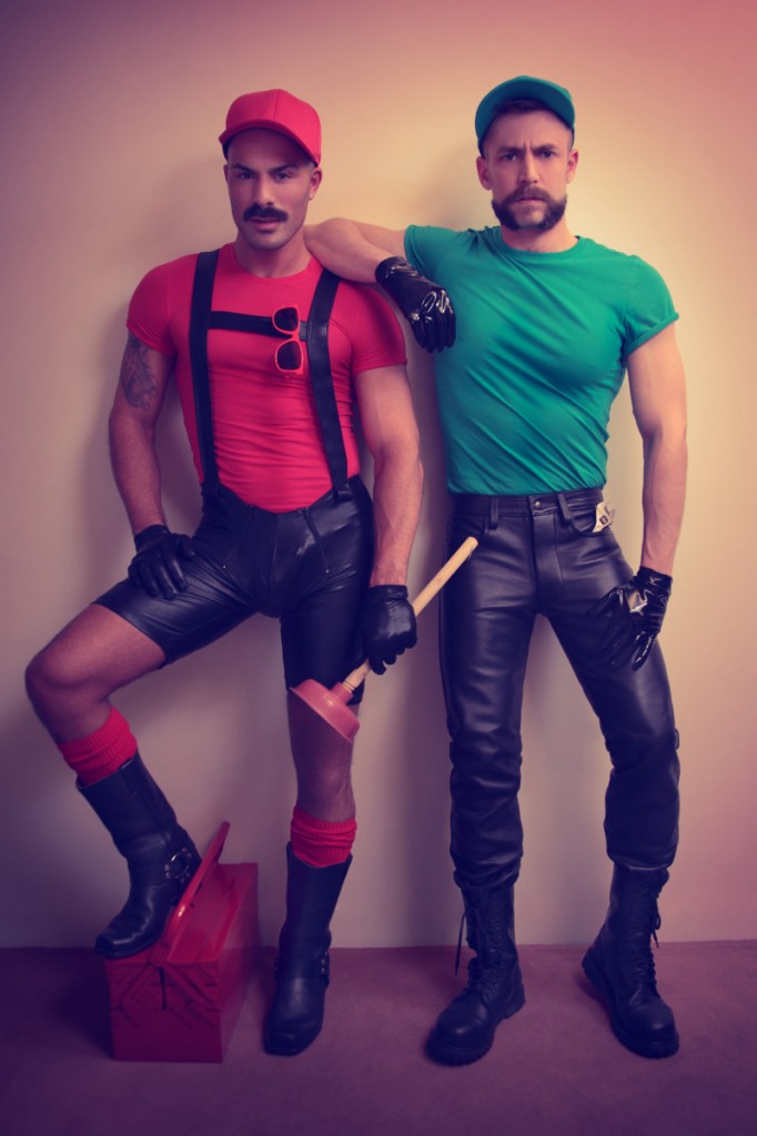 super mario leather bros