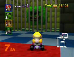 mario kart 64 thwomp wario laughter