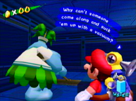 super mario sunshine luigis mansion shoutout