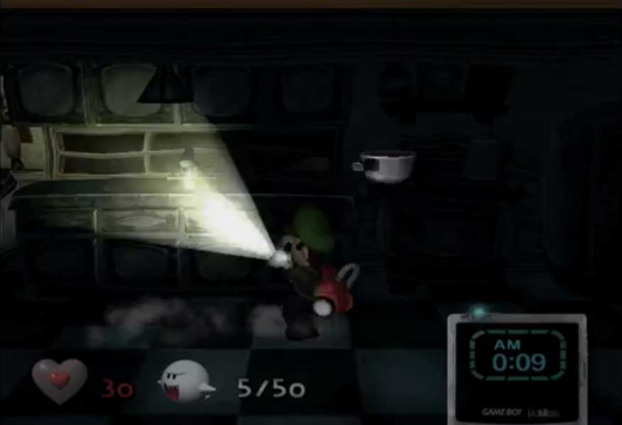 luigi's mansion removed timer