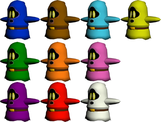 shy guy no mask variants