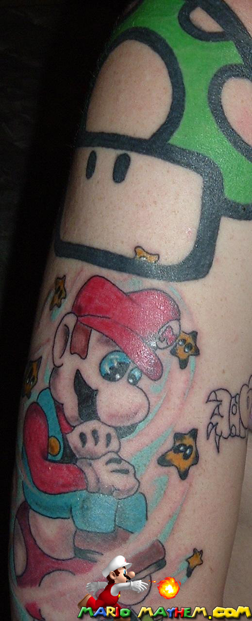 Coreyaposs Mario Sleeve Tattoo 4