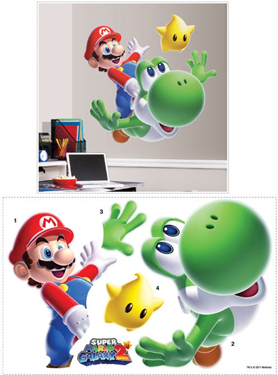 Mario and Yoshi Wall Sticker